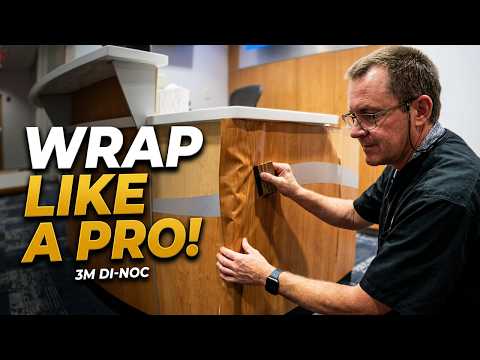 How to Wrap a Reception Desk Like a Pro | Architectural Film Guide