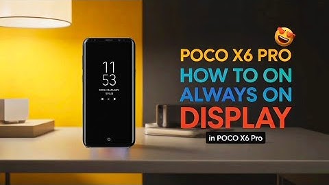 How to Enable Always On Display in Poco X6 | AOD Settings | Always on display setting in Poco x6 5g
