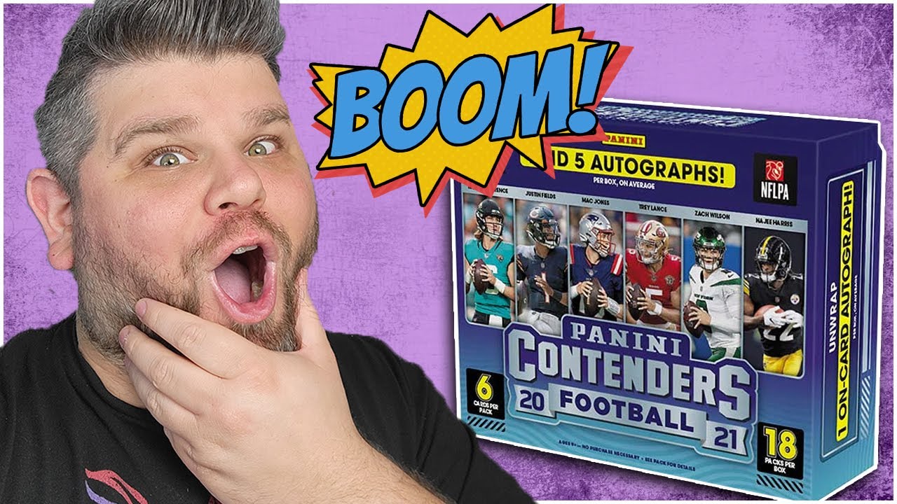 HE OPENED 2021 PANINI CONTENDERS FOOTBALL AND PULLED...