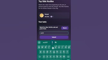 Top Side Hustle Tapswap Code #tapswap #crypto #mining