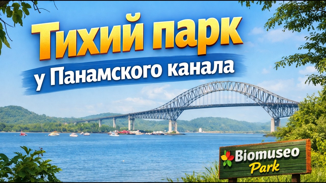 Парк у Биомузея. Влог о жизни в Панаме