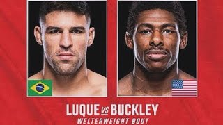 Vicente “The Silent Assassin” Luque vs. Joaquin “New Mansa” Buckley walkouts and intros.