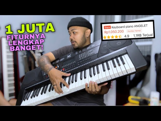 Nyoba Beli Keyboard Murah Terlaris Di Toko Online Rp 1 JUTA! Review Keyboard Angelet XTS class=