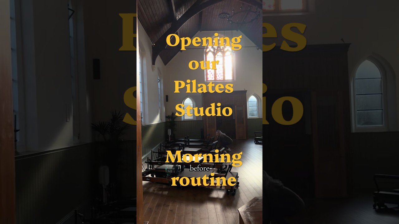 My new morning routine opening up our Pilates studio ~ Holy Reformer in Adderbury! #reformerpilates