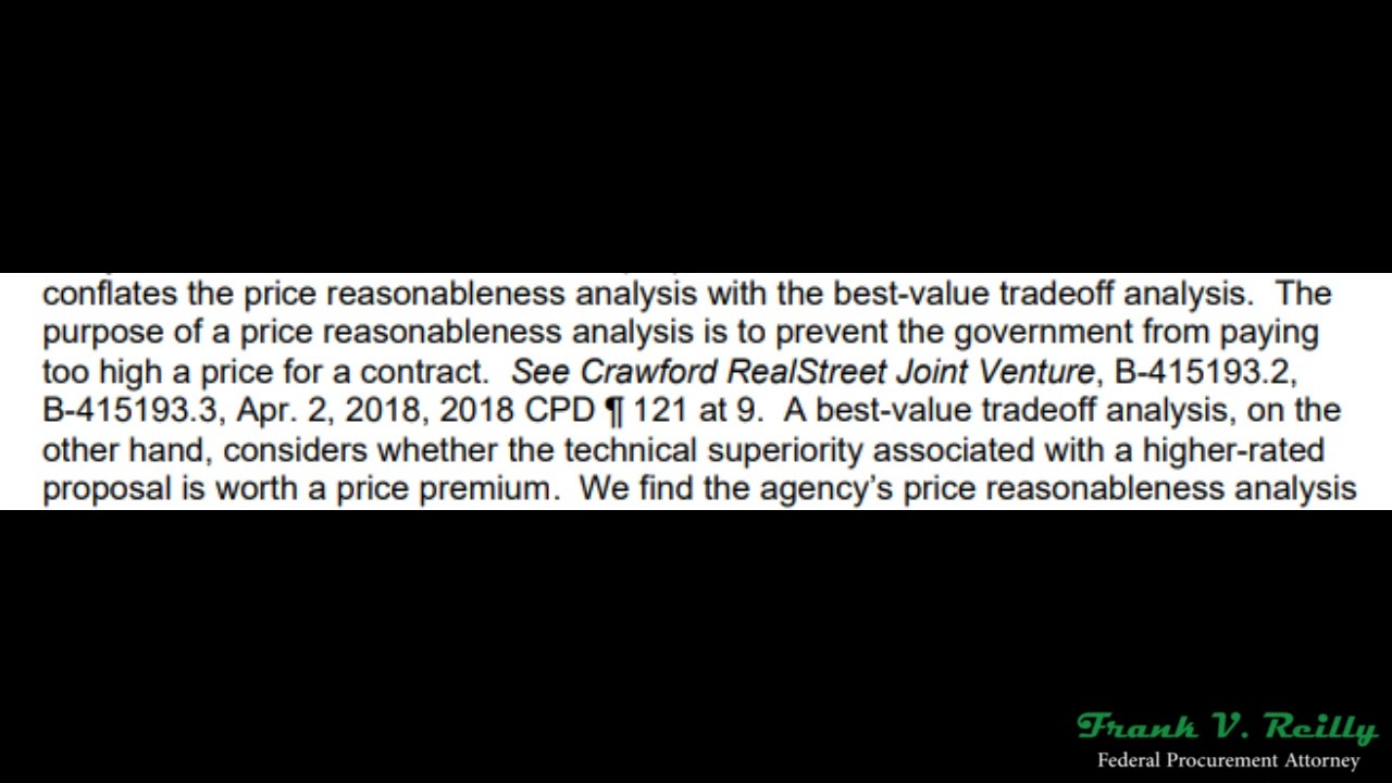 Price Reasonableness vs Best Value YouTube