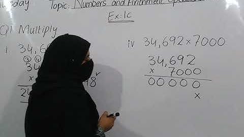Class 5th Maths Topic:Numbers and Arithmetic Operations Exercise 1c Q1 part  (i to iv)