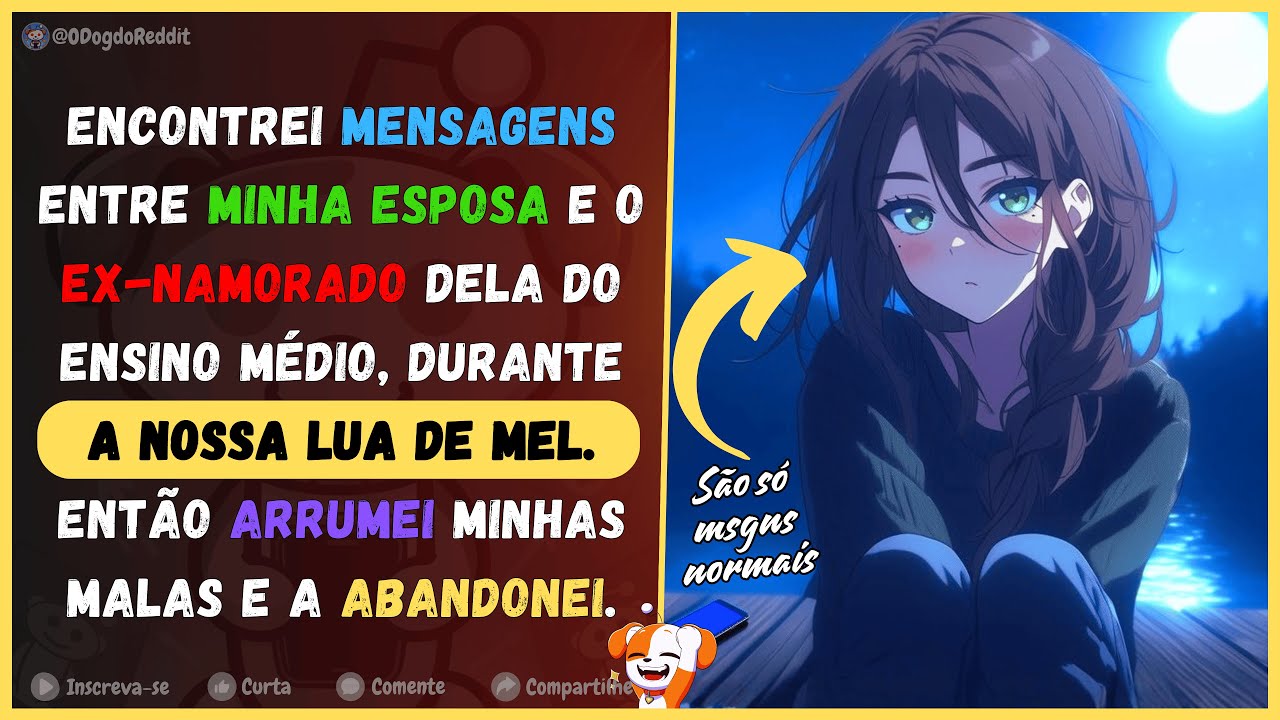 Eu encontrei mensagens entre minha esposa e o ex-namorado do ensino médio, durante nossa lua de mel.