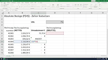 Wie setze ich eine Zahl bei Excel fest?