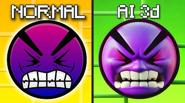 ALLE Lobotomie versus 3D Ai-versie Grappige Geometrie Dash