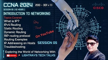 Free full CCNA 2025 | Session 05 | IP Routing, Static | Dynamic Routing RIP 