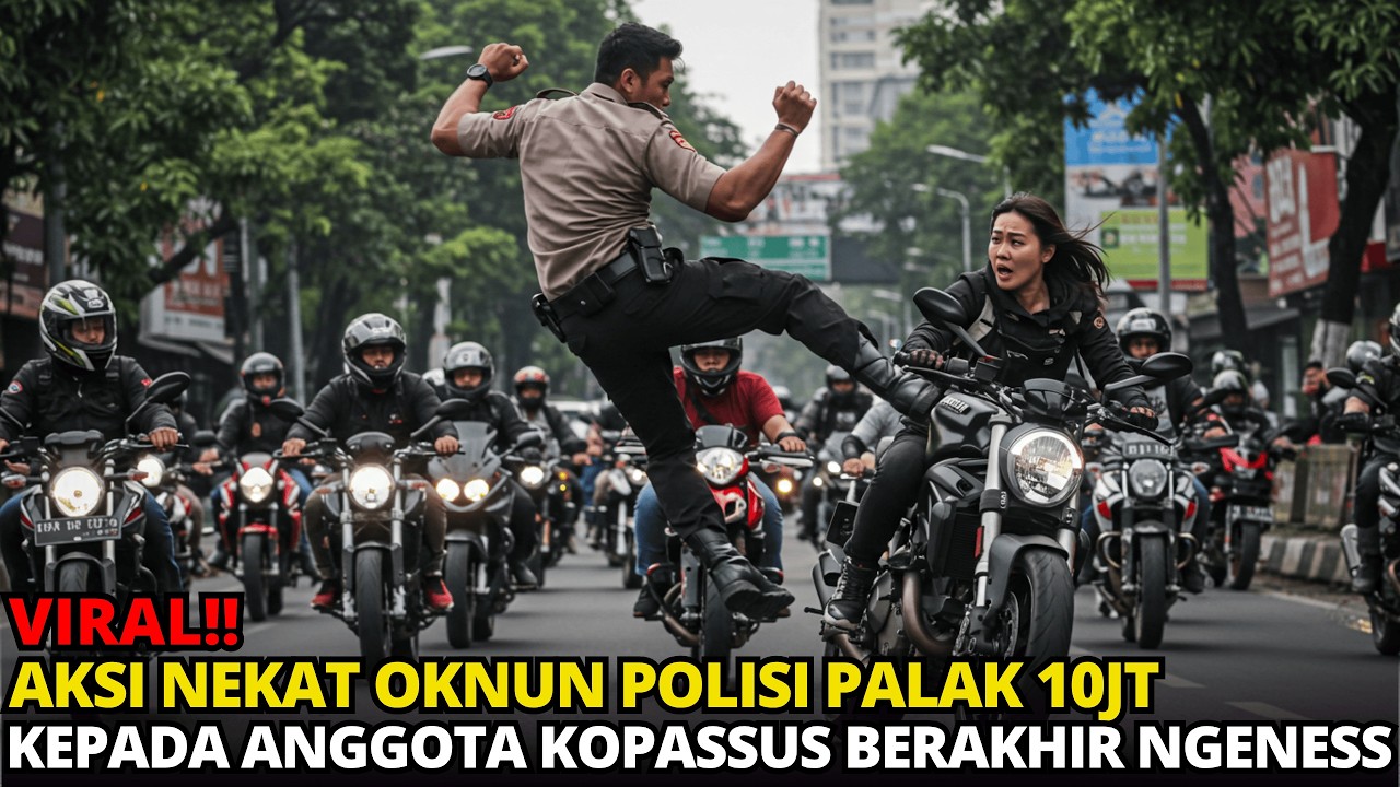 VIRAL❗DETIK DETIK POLISI SOMBONG MEMALAK ANGGOTA KOPASSUS WANITA, BERAKHIR NGENES‼️