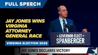 FULL SPEECH | Jay Jones declares victory in Virginia attorney general race