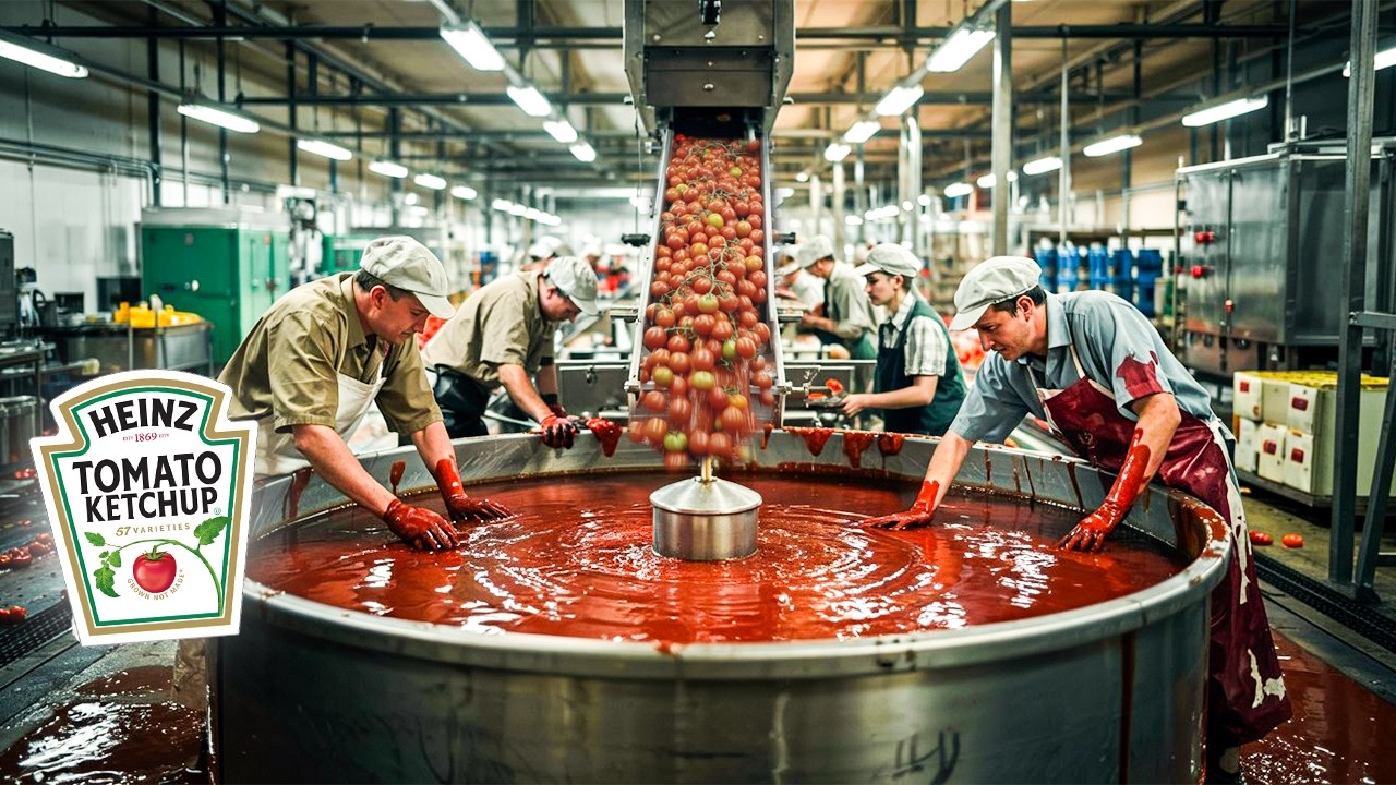 كيف يتم تصنيع كاتشب هاينز داخل المصنع؟ – Heinz Ketchup Factory