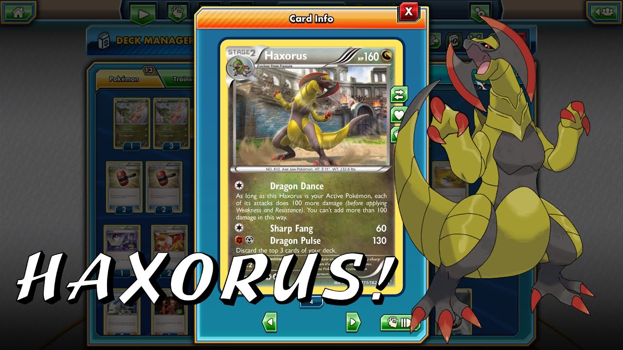 Haxorus Deck! Pokemon Trading Card Game Online! YouTube