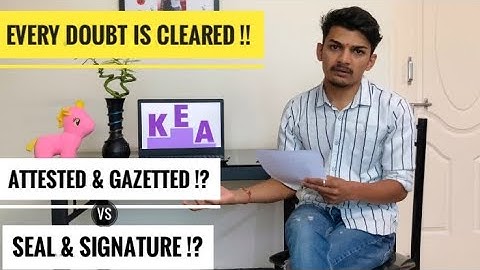 PGCET DOCUMENT VERIFICATION‼️ | Attested & Gazetted🤔? |Seal & Signature😱|All confusions cleared💯￼