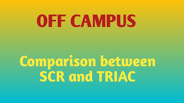 Comparison between SCR and TRIAC