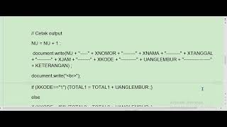LISTING PROGRAM A117 B JAVA SCRIPT