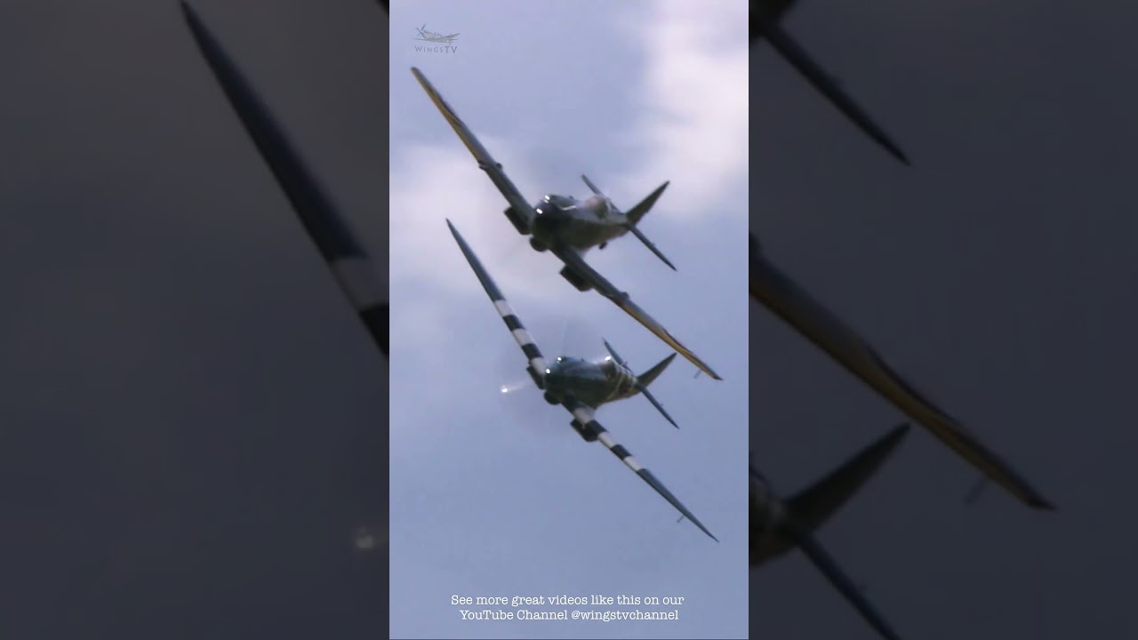 Spitfire Thunder!  Sound ON! A sky full of Spitfires - just the sound of Merlin & Griffon engines.