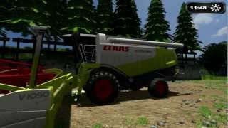 claas, lexion, 580, blinklicht, dreschen, motor rot, ls11