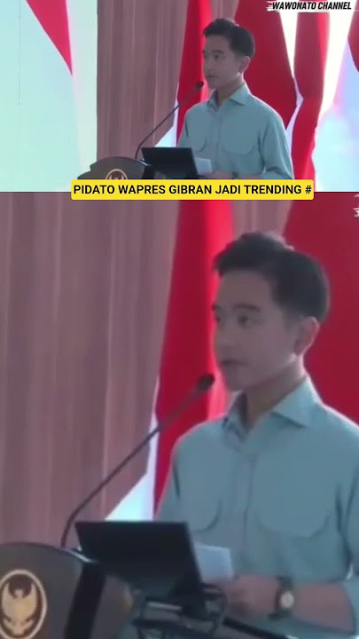 PIDATO WAPRES GIBRAN JADI TRENDING #