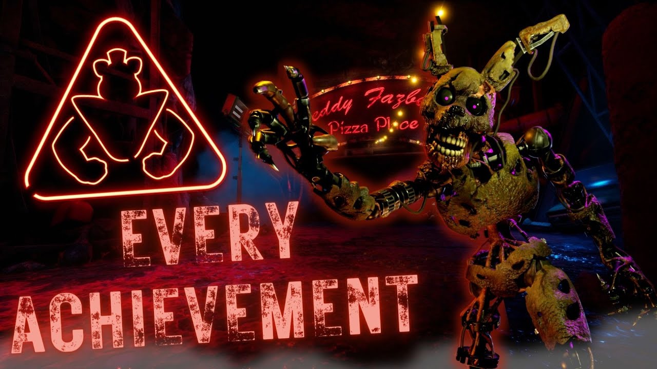 Getting Every Achievement in FNAF Security Breach 1 (LIVE) YouTube