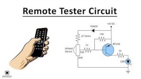 How to make IR Remote Tester Circuit shorts video