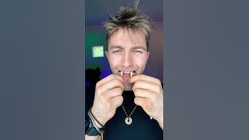 Vampire Trying Vampire Fangs #shorts