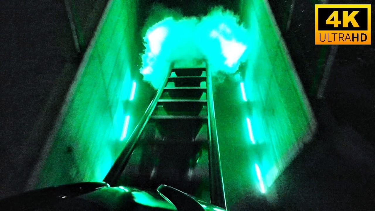 Siren's Curse Night POV Front Seat 4K 60 fps ALL NEW Roller Coaster at Cedar Point Sandusky, Ohio