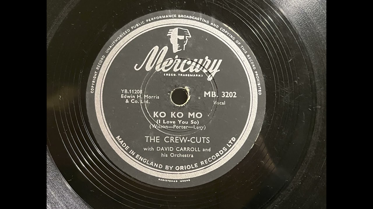1955 THE CREW CUTS - Ko Ko Mo MERCURY 10" MB3202