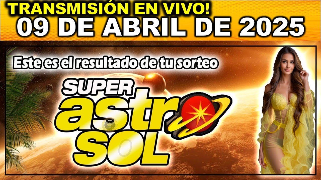 ASTRO SOL: Resultado del ASTRO SOL del MIÉRCOLES 09 de Abril de 2025.
