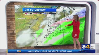 Cooler and breezy today; late week rain chance