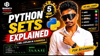 Python Sets Explained in 5 Minutes 🔥 | Complete Beginner Guide in Kannada