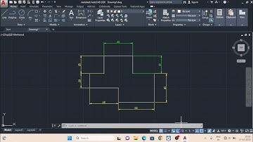 AutoCAD 2d drawing exercises for practice in english, autocad simple basic drawing for beginners