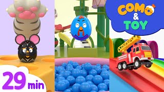 Como | Rolling Tower Ball Pit Show + More Episodes 29min | Cartoon video for kids | Como Kids TV