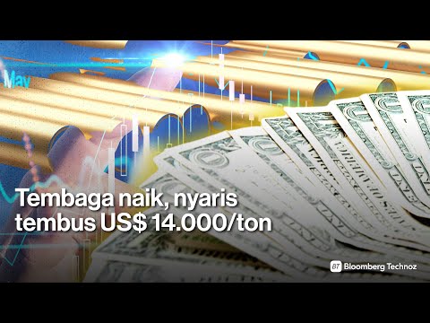 Tembaga naik, nyaris tembus US$ 14.000/ton