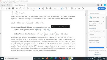 A C Code for the solution of linear advection equation using the first order upwind scheme