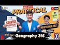 NIOS 12th Geography 316 Solved Practical 2024-25 | Full Answer Sheet &amp; Best Format #nios #viralvideo