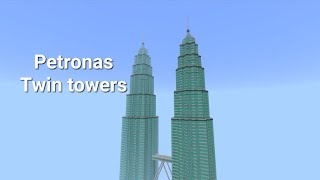 how to build the petronas towers minecraft tutorial