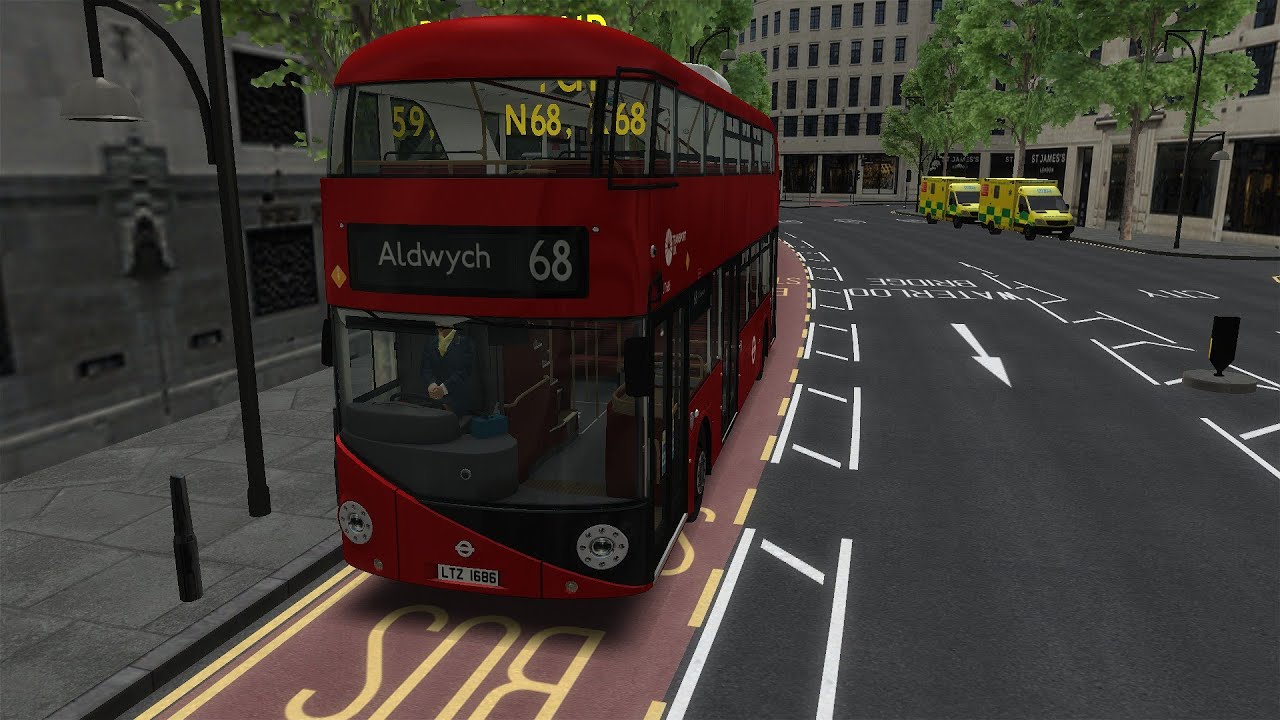 OMSI 2: Route 68 - West Norwood to Aldwych, Map - Add-On London