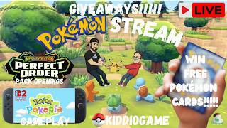 WIN FREE POKEMON CARDS!!!!! Pokopia Gameplay & Perfect Order Pack Openings!
