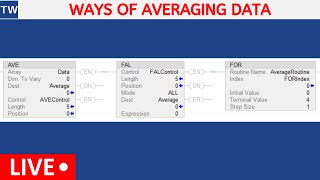 Studio 5000 AVE Average, FAL File Arithmetic and Logic, and FOR
