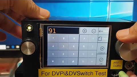 DSP function test and rotary encoder operation on the keypad screen in DVPi v0.5
