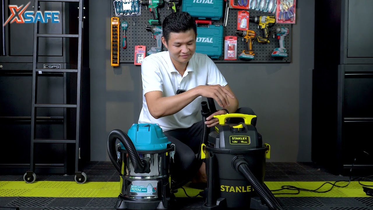 so sánh máy hút bụi total và stanley