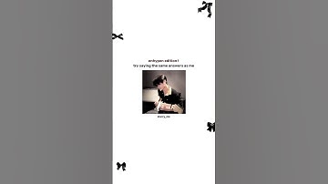 #enhypen edition || Try saying the same answers as me  @ENHYPENOFFICIAL #kpop #starry_me #game