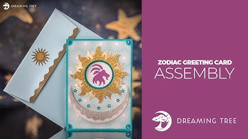 SVG File - Zodiac Greeting Card - Assembly Tutorial (For Cricut, Silhouette, and ScanNCut)