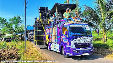 The sound system procession to the starting line of the Gondanglegi Pidek carnival has just begun.