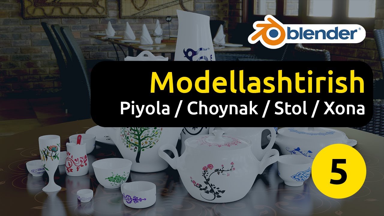 Choynakni modellashtirish/ Choynak - Piyola proyekti 5 - qism