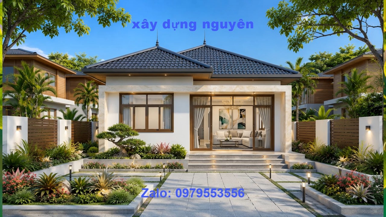 Mẫu Nhà Cấp 4 Mái Nhật Diện Tích 7x20m Thiết Kế 3 Phòng Ngủ #nhacap4 #mainhat