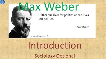 Max Weber Introduction Sociology Optional UPSC CSE