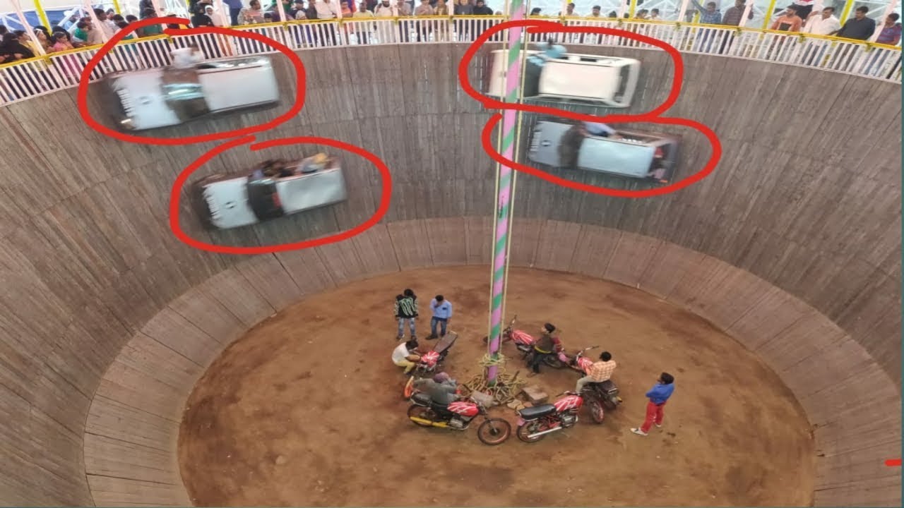 Well of Death  Maut Ka Kua Car  Bike stunt Hyderabad